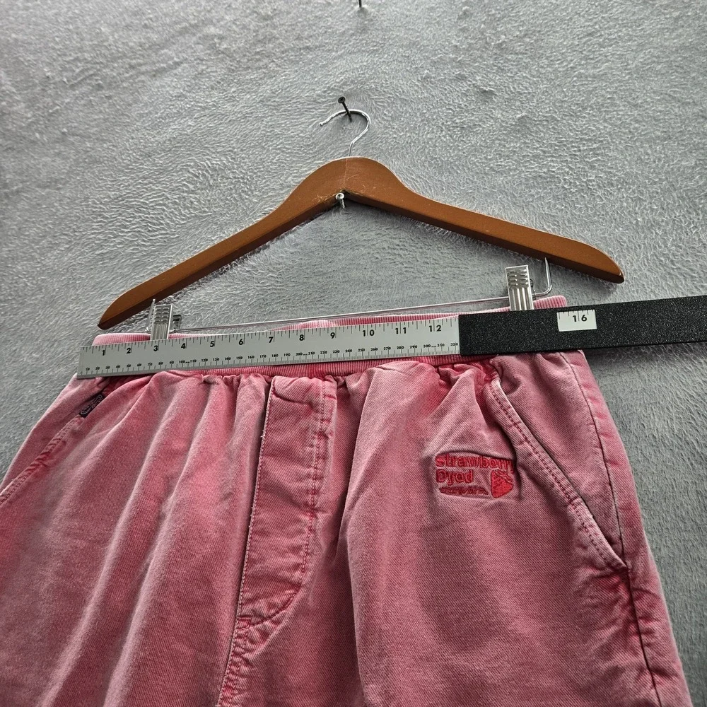 Crazy Shirts Men Pants M Pink Embroidered Joggers 29